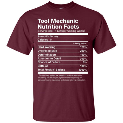 Tool Mechanic Uniform Funny T-shirt Maroon