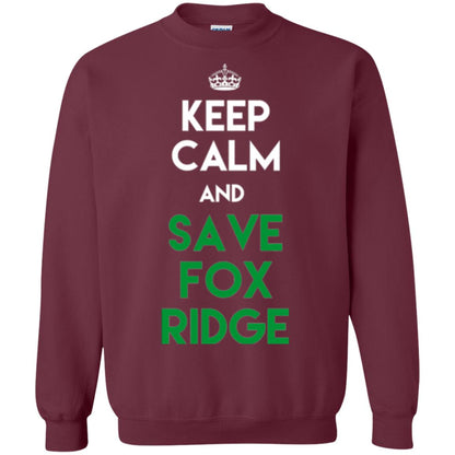 Elementary T-shirt Keep Calm And Save Fox Ridge T-shirt Maroon