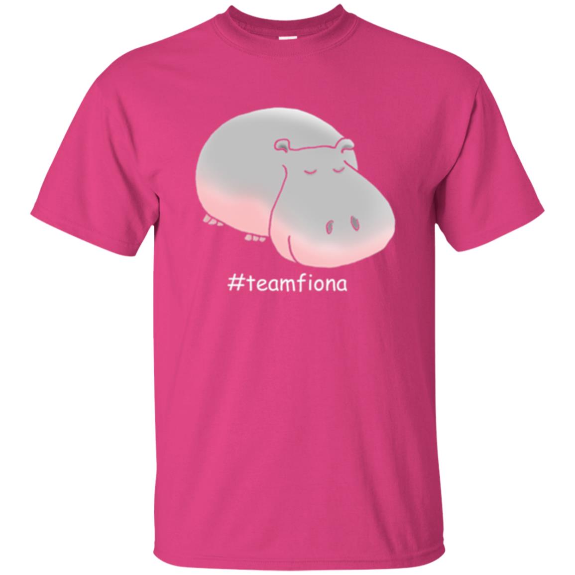 Hippo Lover T-shirt Hashtag Team Fiona Heliconia