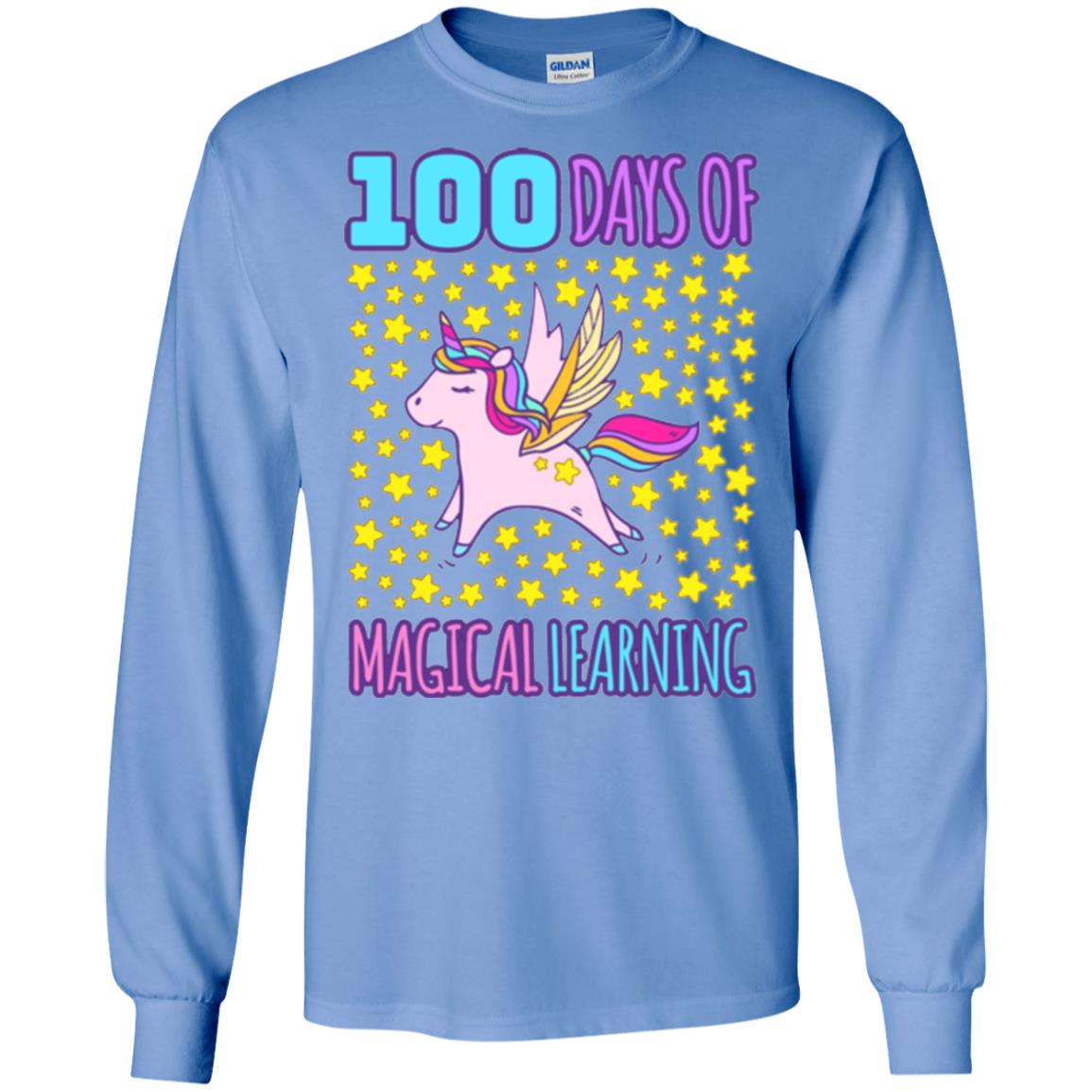 Children T-shirt Adorable 100th Day Of School Carolina Blue