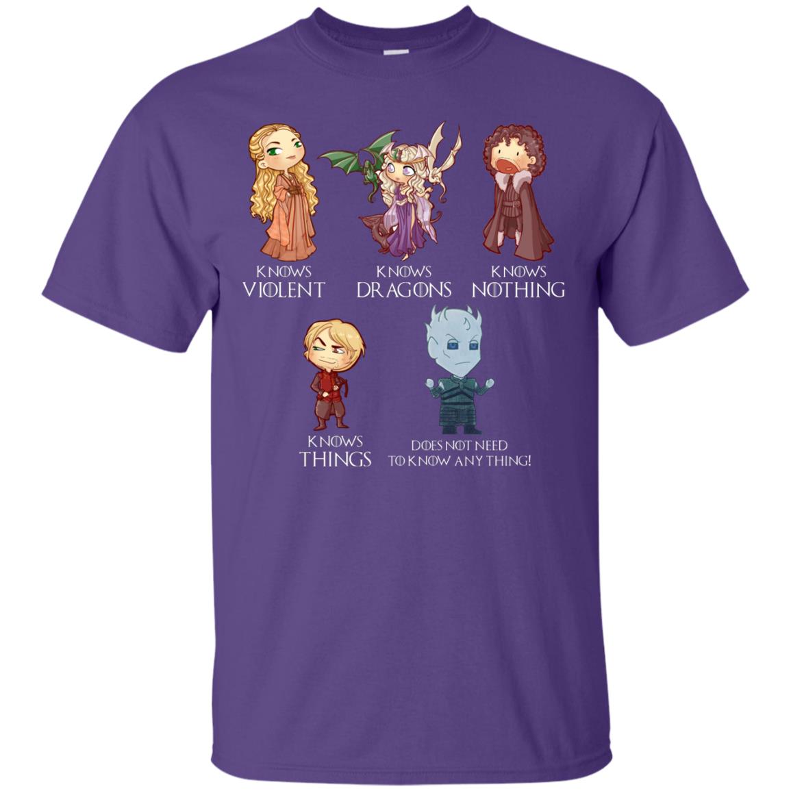 Know Something Game Of Thrones Fan T-shirt Purple