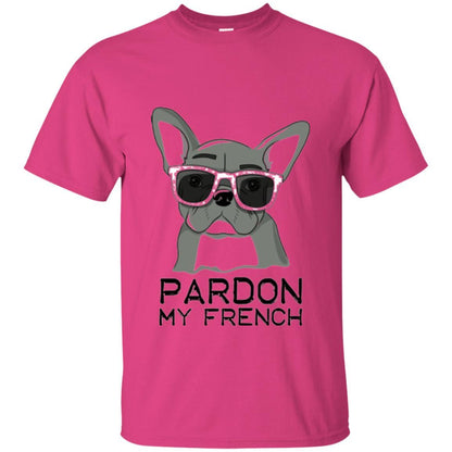 French Bulldog T-shirt Pardon My French T-shirt Heliconia
