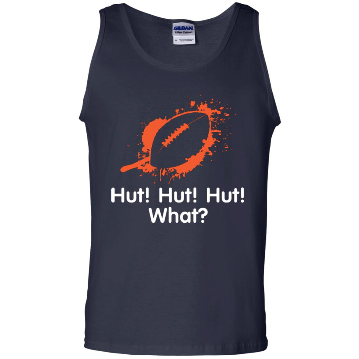 Football Crusher T-shirt Hut Hut Hut What Navy