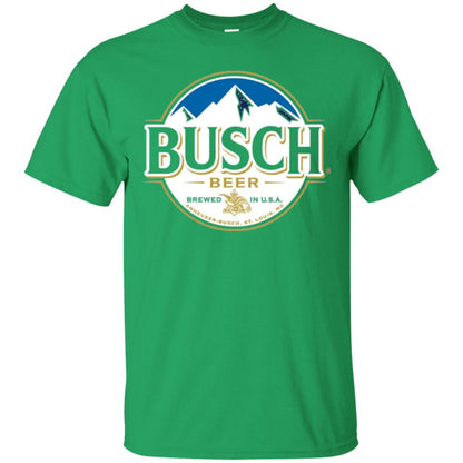 Beer Lovers T-shirt Busch Beer Irish Green