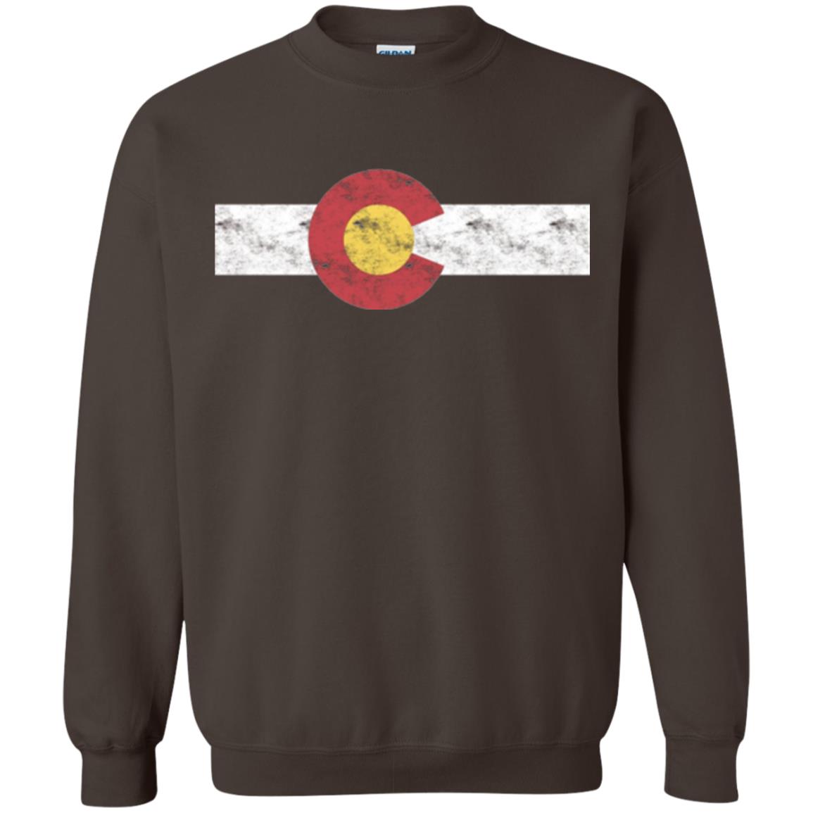 Colorado State Flag T-shirt Patriotic Colorado Day Dark Chocolate