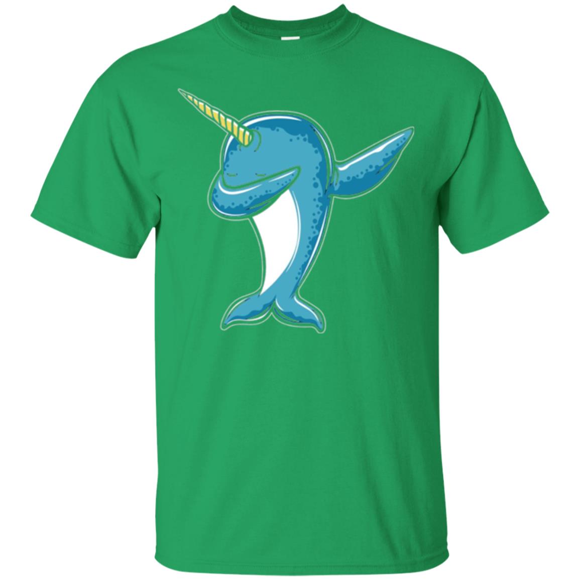 Dabbing Narwhal T-shirt Irish Green