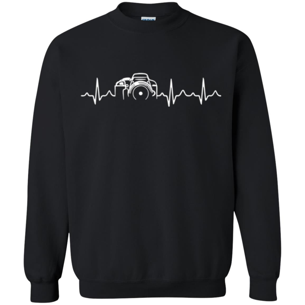 Photographer T Shirt Heartbeat Photography Black