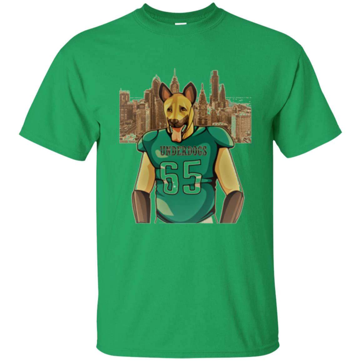 Dog Lover T-shirt Philly Fan Philadelphia Underdogs 2018 Game Day Irish Green