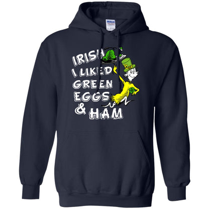 Irish I Liked Green Eggs And Ham T-shirt Navy