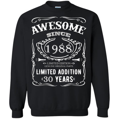 Awesome Since 1988 Limited Addition 30 Years 30th Birthday T-shirt Black