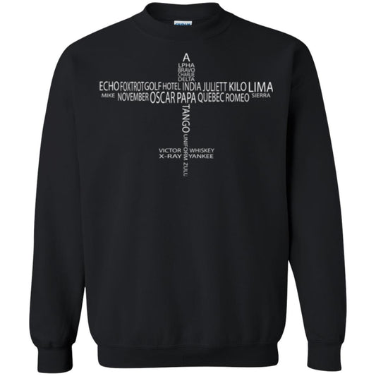 Aviation T-shirt Phonetic Alphabet Pilot Black