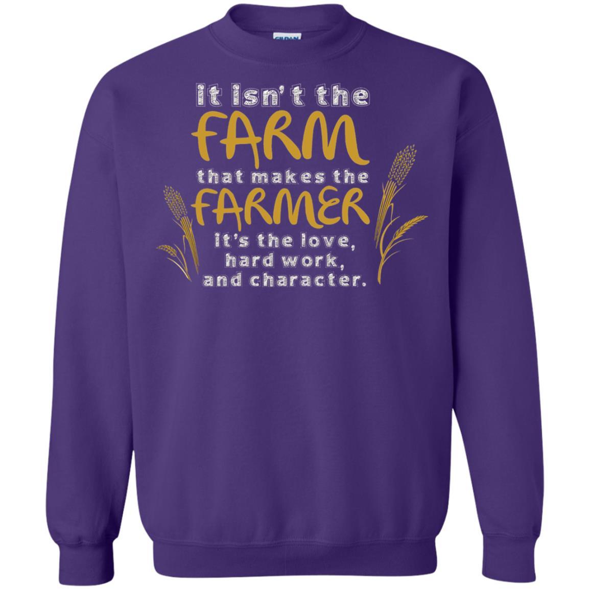 Farmer T-shirt It Isn't The Farm That Makes The Farmer Purple