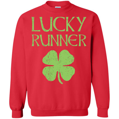 Irish Running Lucky Runners St. Patrick_s Day T-shirt Red