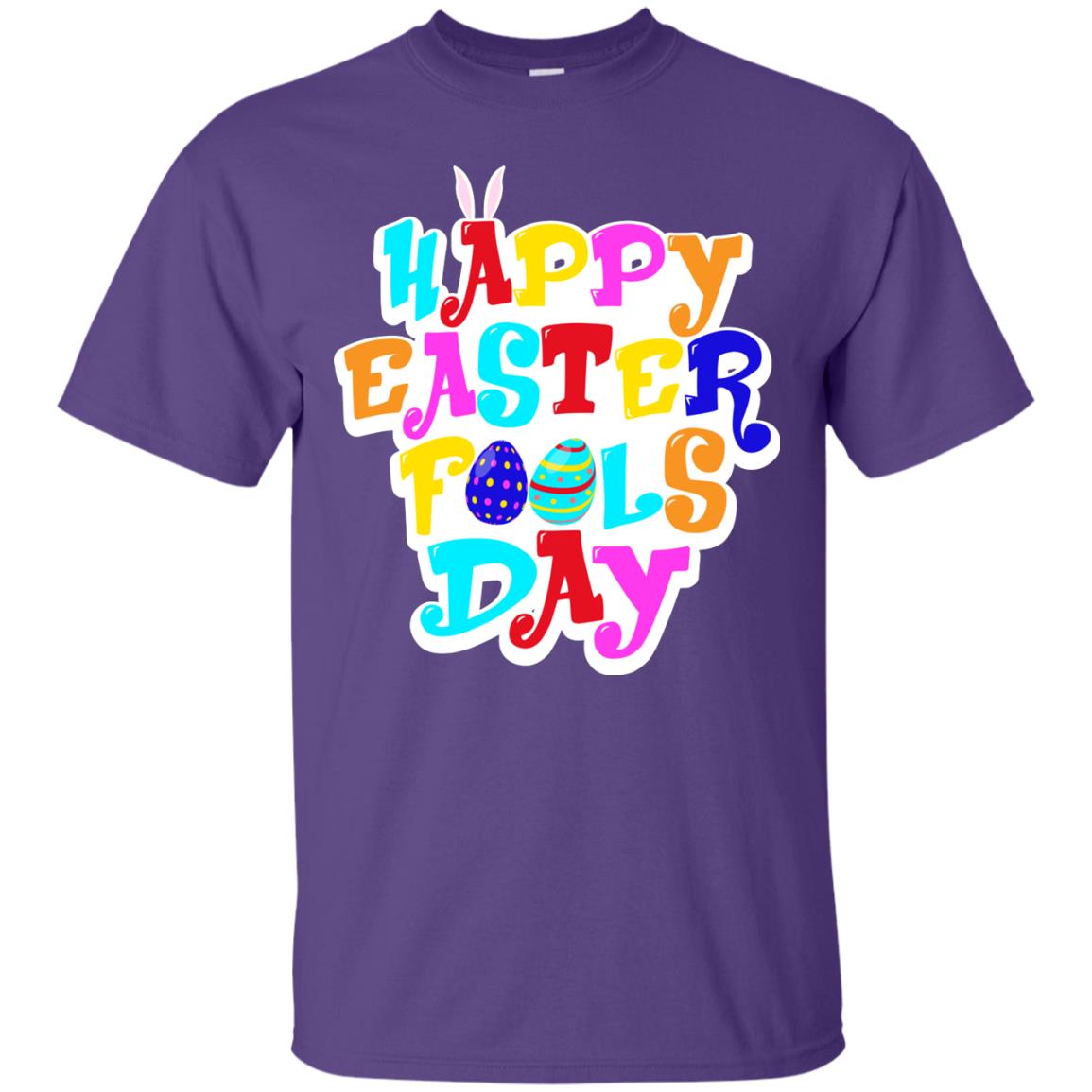 Happy Easter Fools Day T-shirt Purple