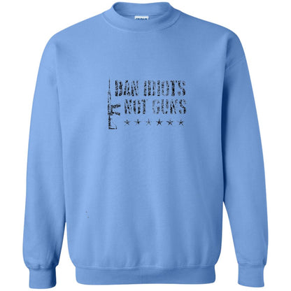 Ban Idiots Not Guns Gun Control T-shirt Carolina Blue