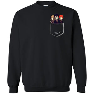 Harry Potter Pocket Movie Lover T-shirtG180 Gildan Crewneck Pullover Sweatshirt 8 oz.