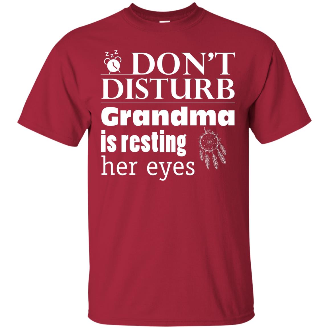 Don't Disturb Grandma Is Resting Her Eyes Funny Grandmom Shirt Cardinal