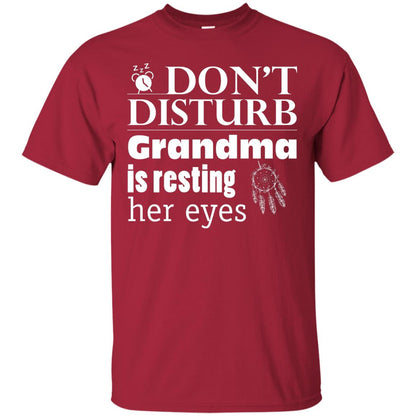 Don't Disturb Grandma Is Resting Her Eyes Funny Grandmom Shirt Cardinal