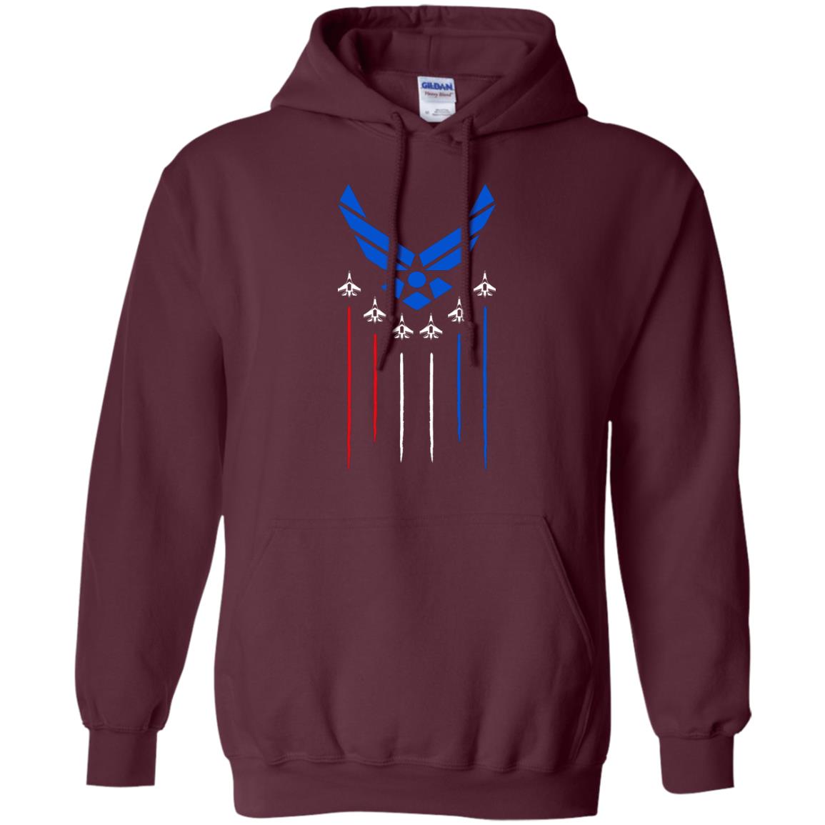 Air Force America Military Shirt Maroon