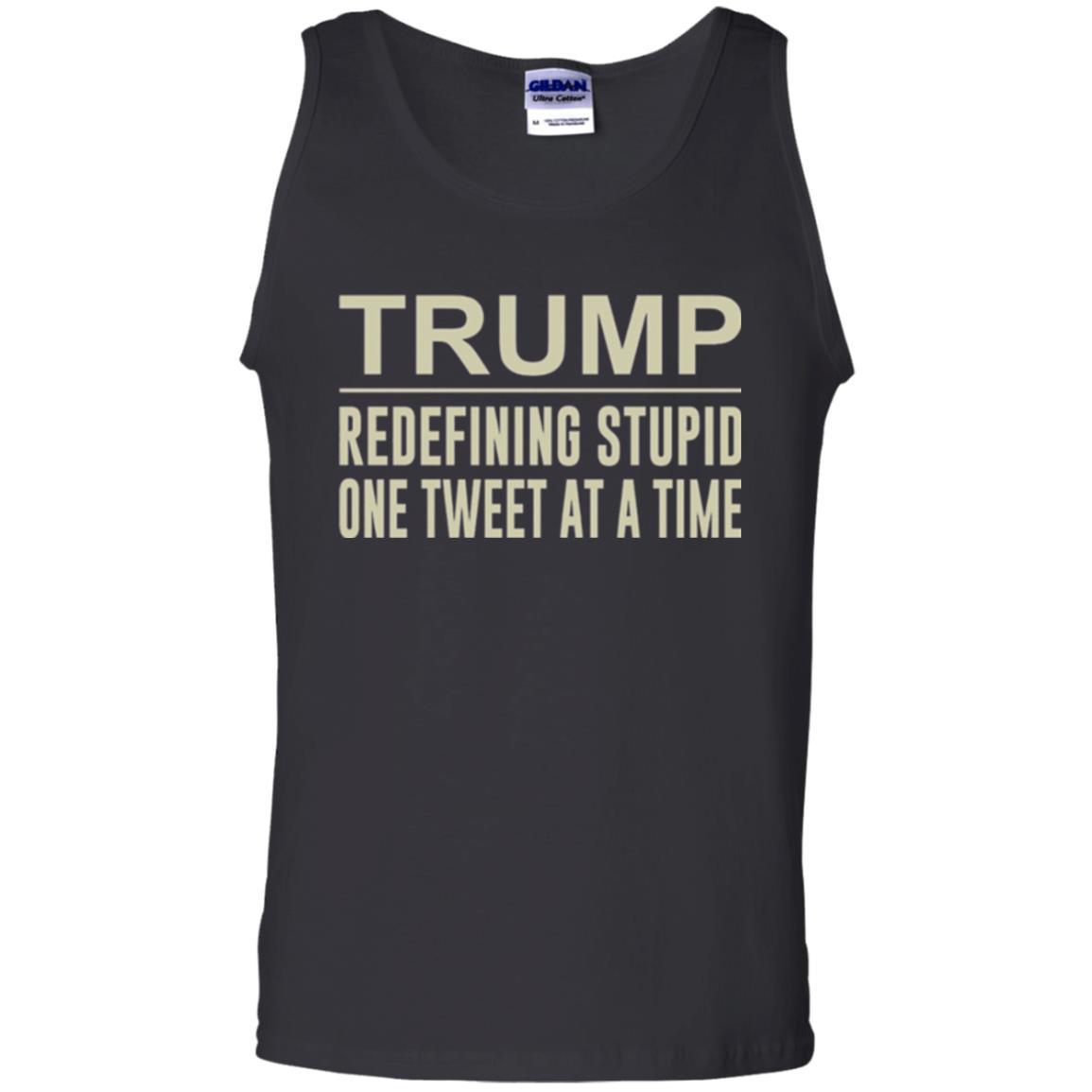 Political T-shirt Trump Redefining Stupid One Tweet At A Time Black