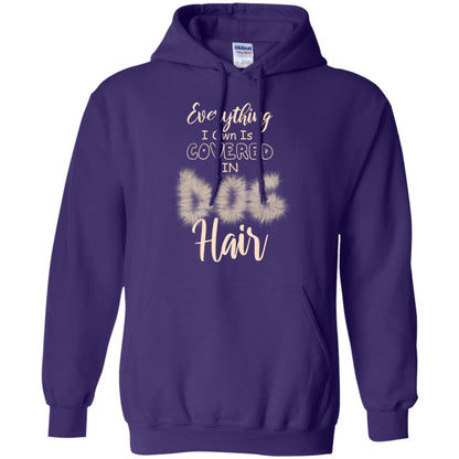 Everything I Own Is Covered In Dog Hair Dog Lovers Shirt Purple