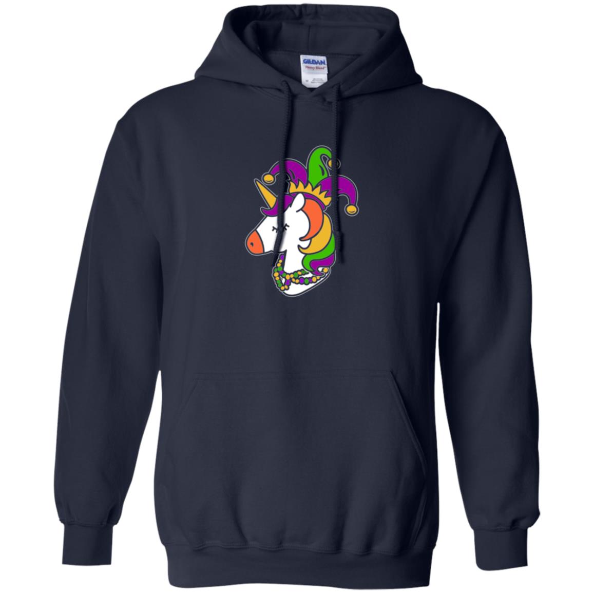 Mardi Gras Unicorn T-shirt Navy