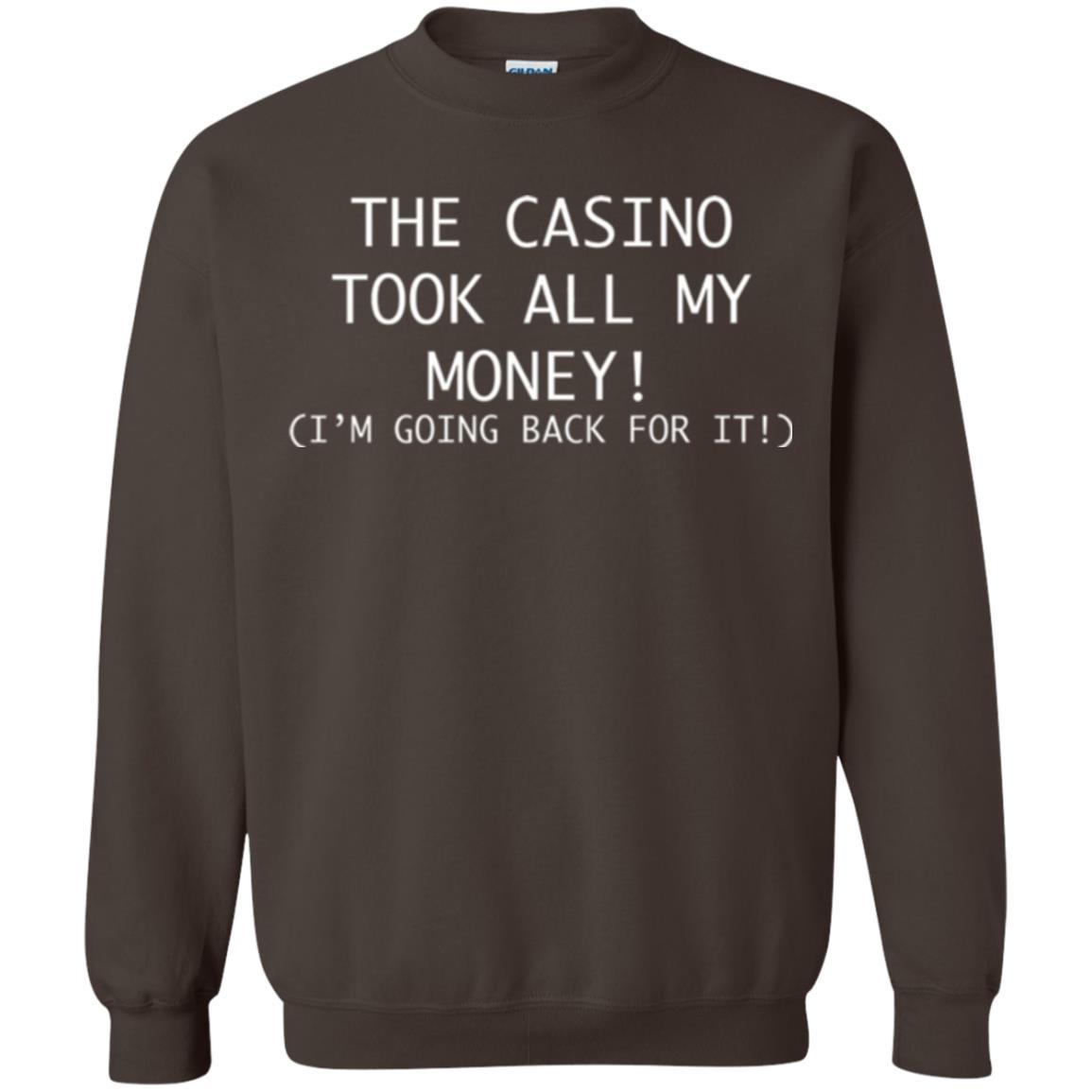 Gambler T-shirt The Casino Took All My Money Dark Chocolate