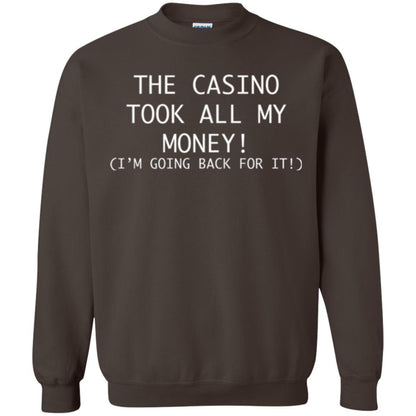 Gambler T-shirt The Casino Took All My Money Dark Chocolate