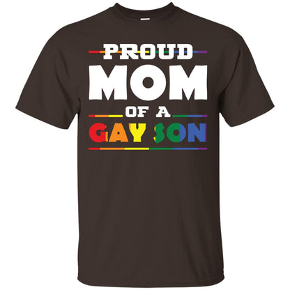 Proud Mom Of A Gay Son Mom Supports Gay Pride 2018 Shirt Dark Chocolate