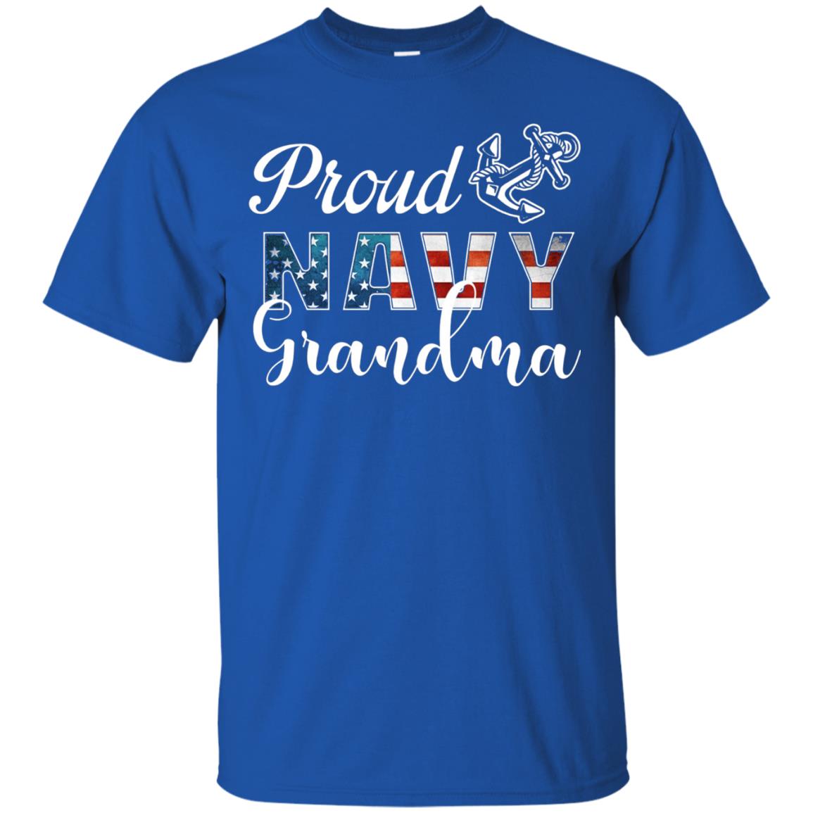 Proud Navy Grandma Military Mama Shirt Royal