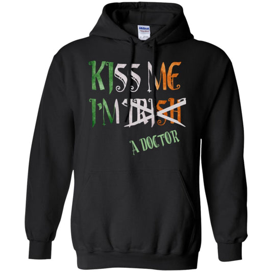 Saint Patrick's Day T-shirt Kiss Me I'm Irish A Doctor Black