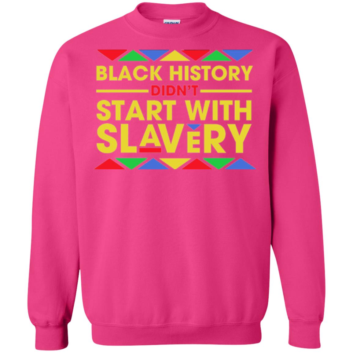 Black History Didn_t Start With Slavery T-shirt Human Rights Heliconia