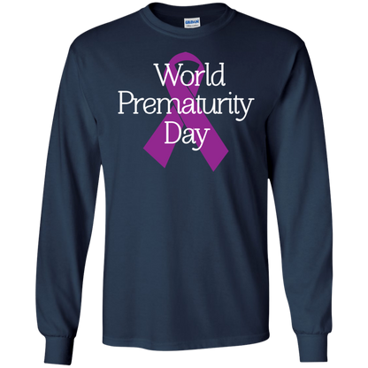 Cancer Awareness T-shirt World Prematurity Day T-shirt Navy