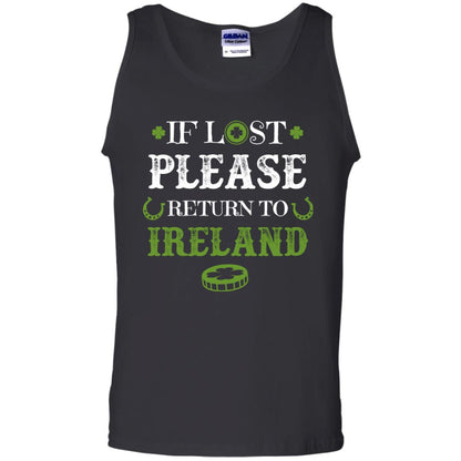 If Lost Please Return To Ireland St Patrick_s Day Shirt Black