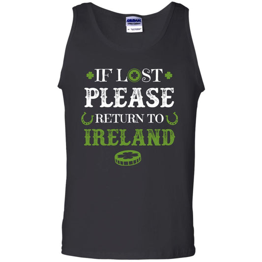 If Lost Please Return To Ireland St Patrick_s Day Shirt Black