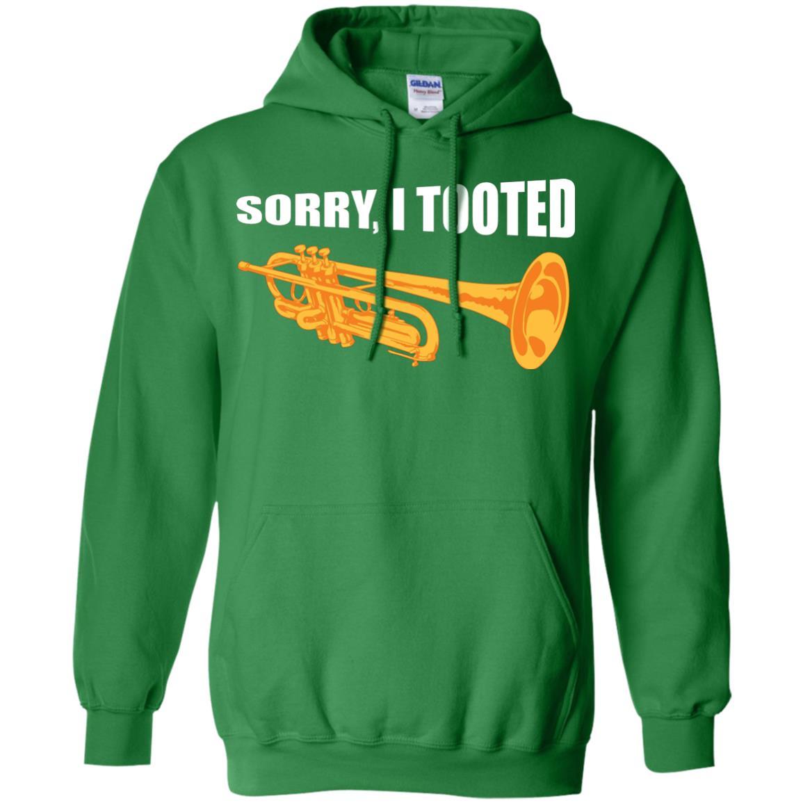 Trumpet Lovers T-Shirt Sorry, I Tooted Irish Green