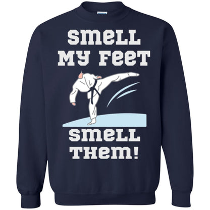 Karate Lovers T-shirt Smell My Feet Smell Them Navy