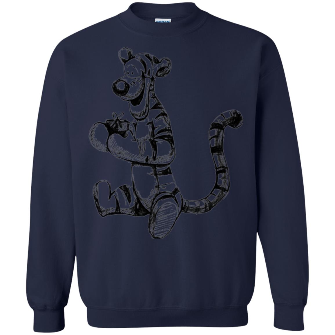 Movie T-shirt Tigger Sketch Navy