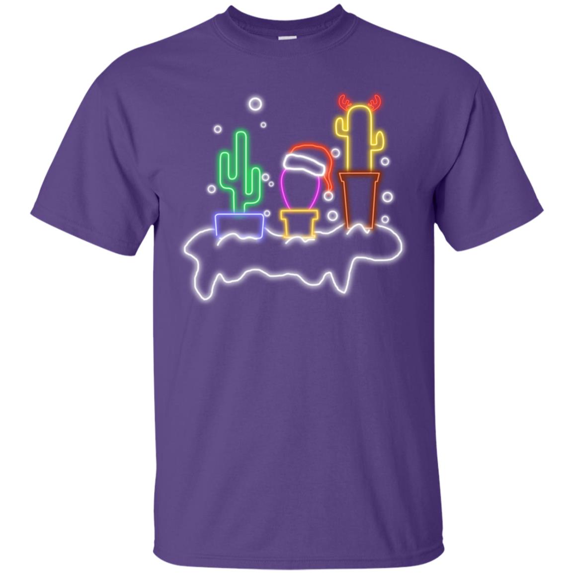 Cactus Merry X-mas Gift Shirt Purple