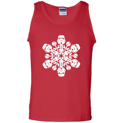 Film T-shirt Star Wars Stormtrooper Christmas Snowflake Graphic Red