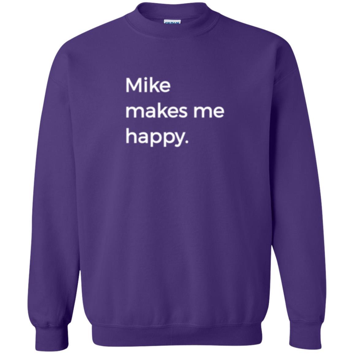 Strange Names And Things T-shirt Mike Makes Me Happy Purple