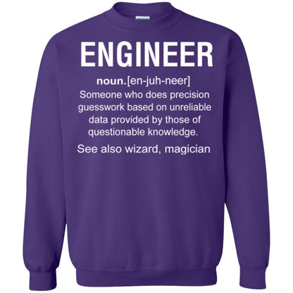 Engineer Someone Who Does Precision Guesswork Based On Unreliable Data Provided By Those Of Questionable Knowledge Purple