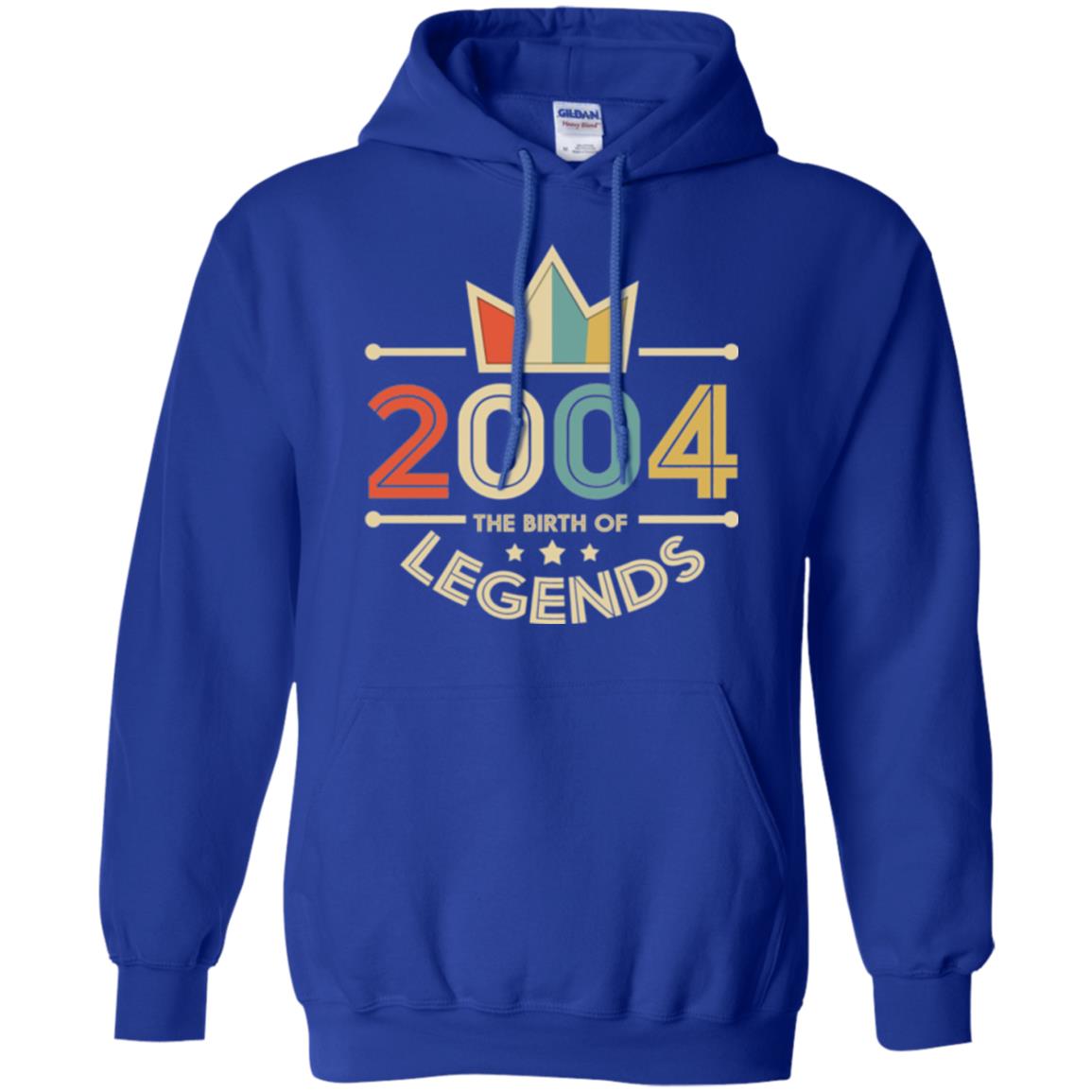 Brithday T-shirt Vintage 2004 The Birth Of Legends Royal