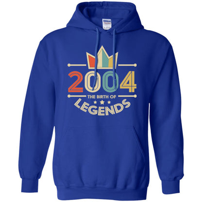 Brithday T-shirt Vintage 2004 The Birth Of Legends Royal