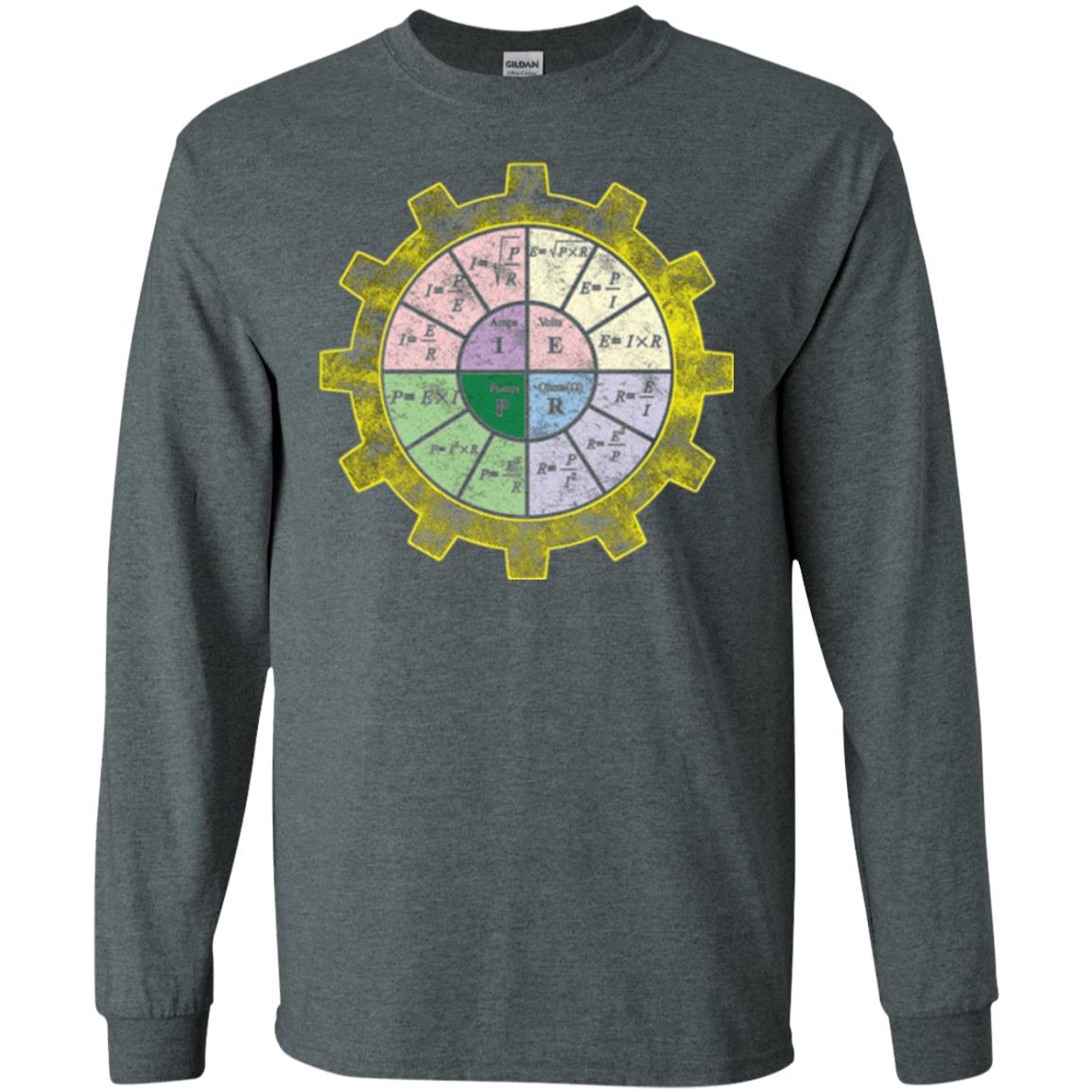 Ohms Law Shirt-ohms Law Diagram Electrical Engineer T-shirt Dark Heather