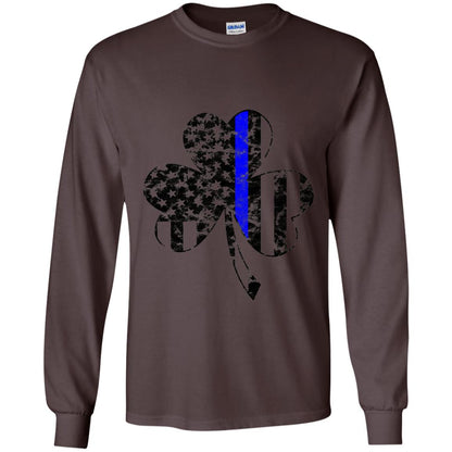 Shamrock Irish Flag St Patrick_s Day T-shirt Dark Chocolate