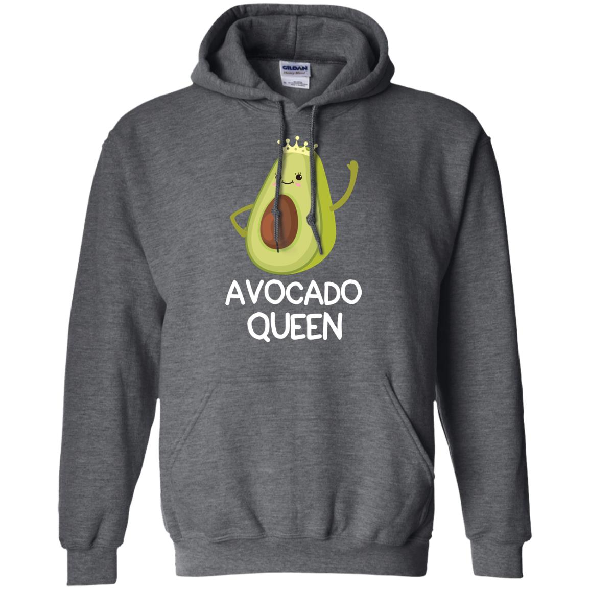 Avocado Queen Vegetarian Shirt For Girls Dark Heather