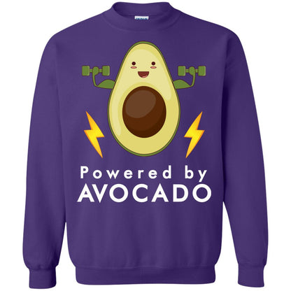 Powered By Avocado Fitness Shirt Purple