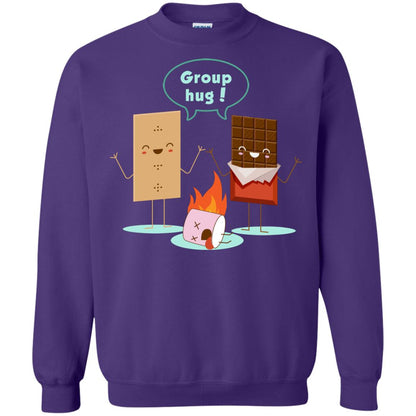 Funny Smores Chocolate Marshmallow Hiking Camping T-shirt Purple