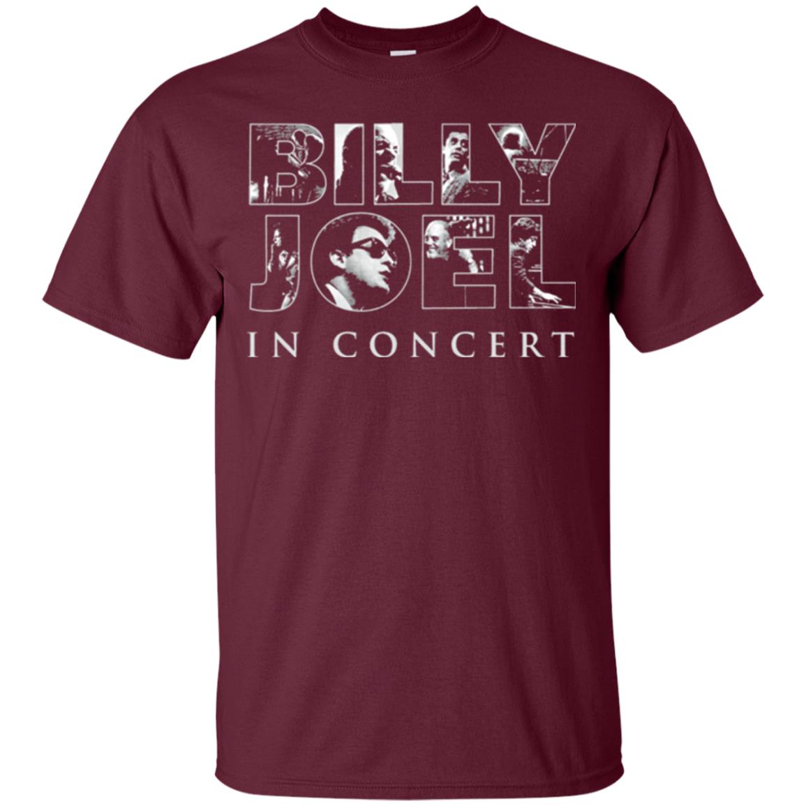 Artist T-shirt Billy Joel In Concert Maroon